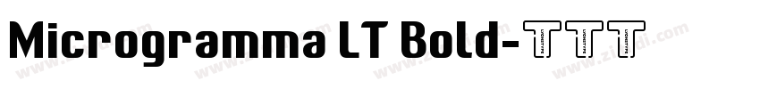 Microgramma LT Bold字体转换